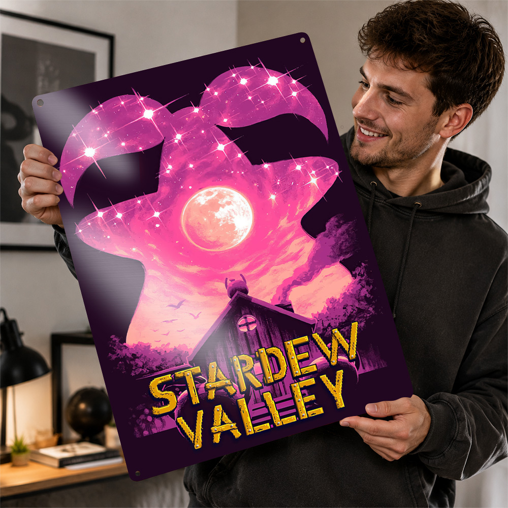 Custom Night Sky - Stardew Valley Gece Gökyüzü 3D Dokulu