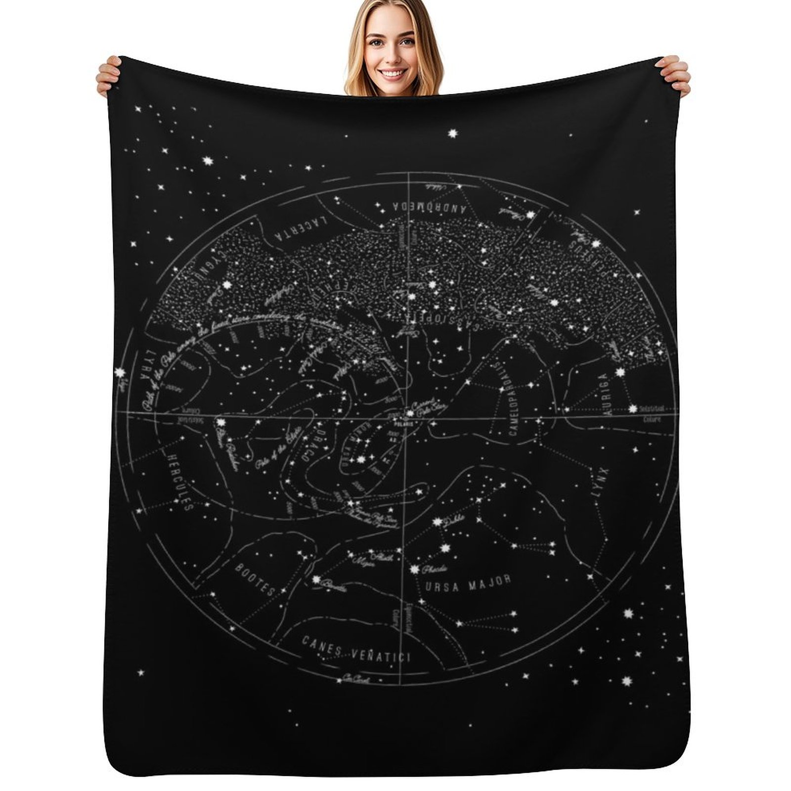 Custom Star Map - Yıldızlı Vintage Detaylı 1920'ler Yıldız Haritası