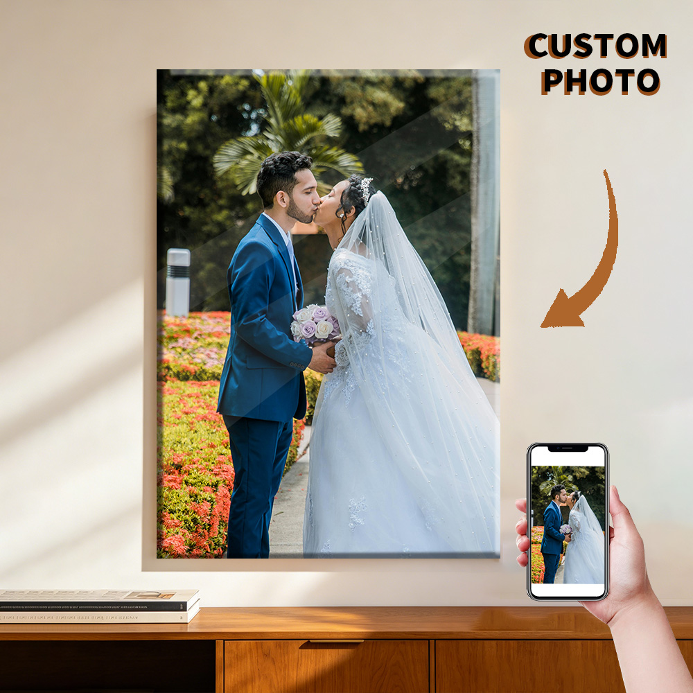 Engraved Wood Frame - 1 Adet DIY Ahşap Çerçeveli veya