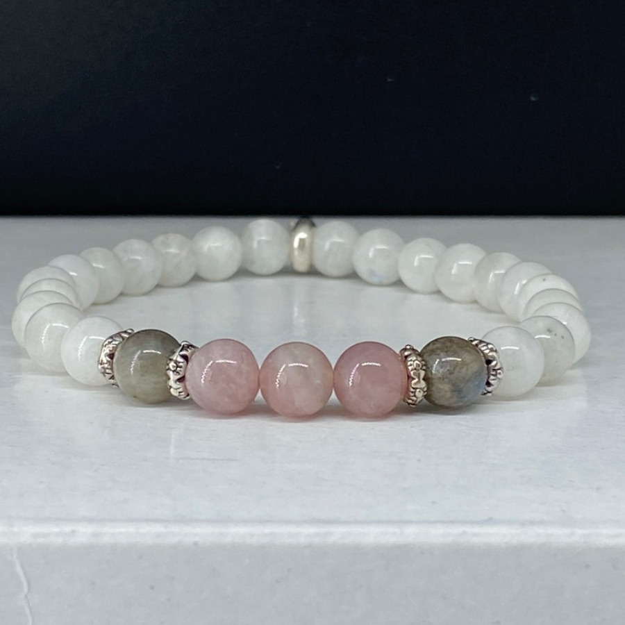 Coordinates Bracelet - Yeni Aytaşı, Labradorit ve Gül Kuvars