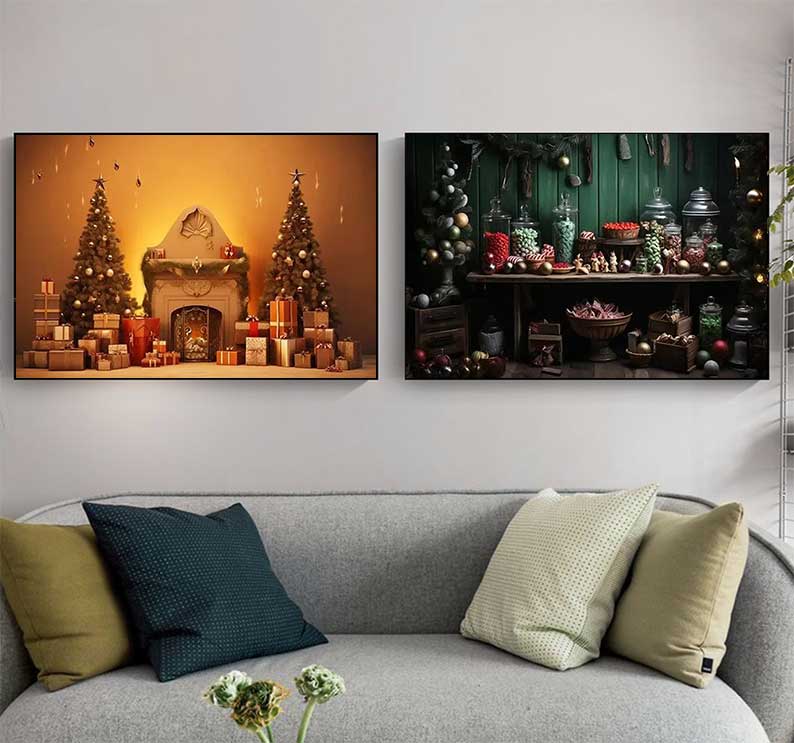 1 adet çerçevesiz Büyük Noel P - Family Tree Print incelemesi ve fiyatı
