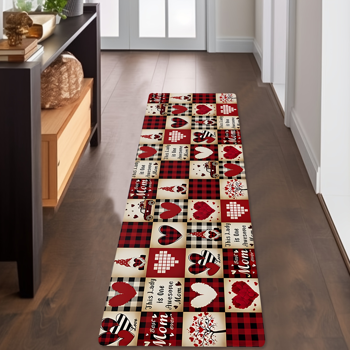 Anne Takdiri Yolluk Halı Ekose - Family Tree Print incelemesi ve fiyatı