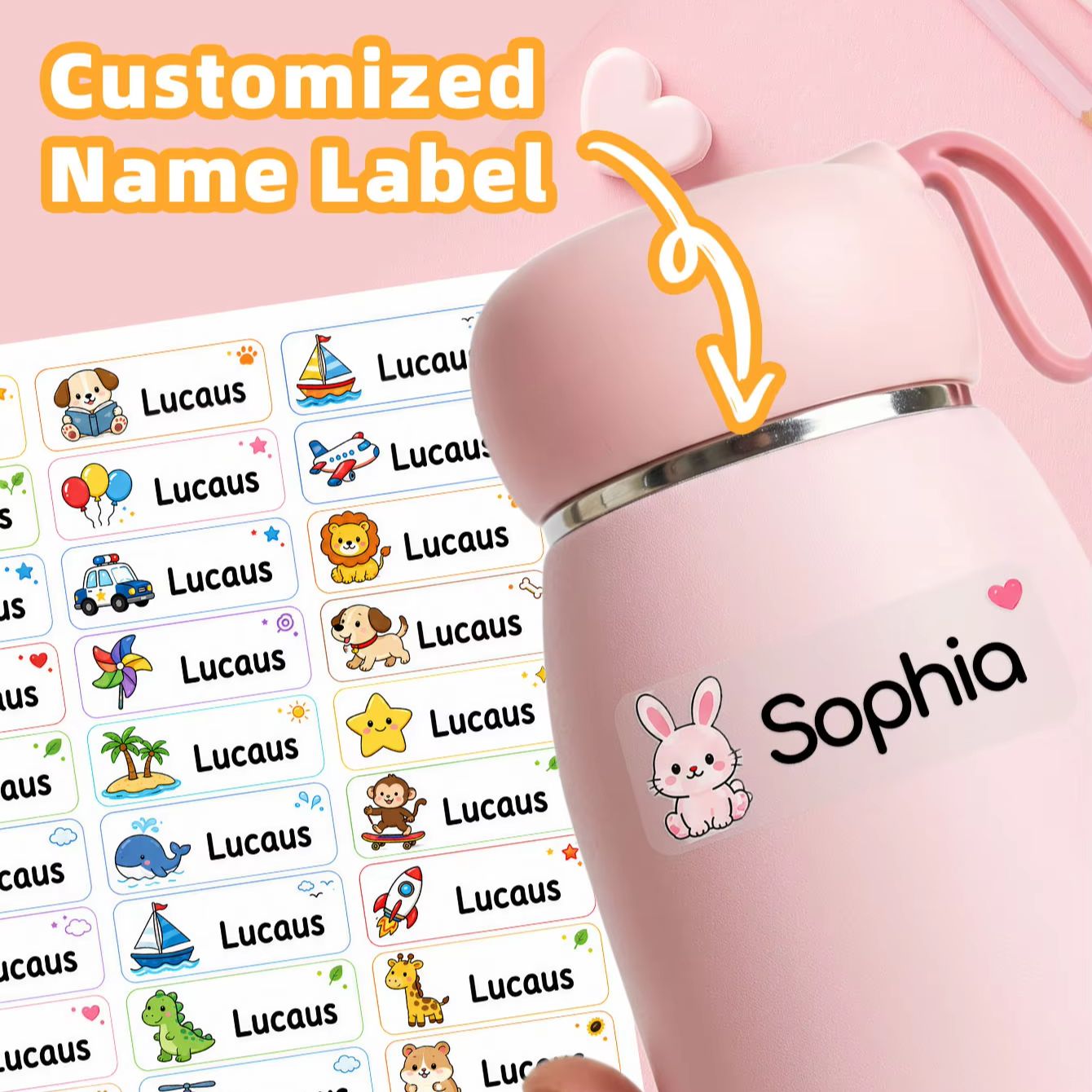 1-500 Adet Özel Çizgi Film İsi - Personalised Candle Label incelemesi ve fiyatı